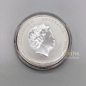 2012 Australia Fine Silver $1 1oz Coin - Purple Dragon Lunar Series II - Box & COA