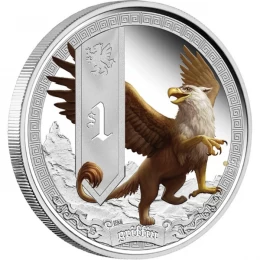 2013 Australian $1 Mythical Creatures: Griffin - 1 oz Fine Silver Coin 2013 Australian $1 Mythical Creatures: Griffin - 1 oz Fine Silver Coin
