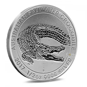 2017 Australia 50 Cent 1/2 oz. 99.99% Pure Silver Coin - Saltwater Crocodile (Bullion) *CANADA ONLY*