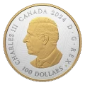 2024 Canada $100 The Cycle of Life 10 oz Fine Silver & Gold-Plated Coin