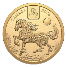 2026 Canada $100 Lunar Year of the Horse - 1/2 oz Pure Gold Coin