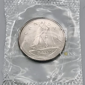 1998-W Canada 10-Cent Bluenose Brilliant Uncirculated PL