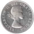 1955 Canadian 10-Cent Bluenose Schooner Dime Silver Coin (Brilliant Uncirculated)-may be toned