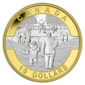 2013 Canada $10 O Canada Series 1/2 oz Fine Silver & Gold-plated 12-Coin Set with Display Case