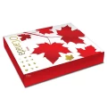 2013 Canada $10 O Canada Series 1/2 oz Fine Silver & Gold-plated 12-Coin Set with Display Case