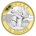 2013 Canada $10 O Canada Series 1/2 oz Fine Silver & Gold-plated 12-Coin Set with Display Case