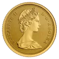 2015 Canadian $10 Maple Leaves with Queen Elizabeth II Effigy from 1965 - Pure Gold Coin