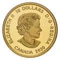 2020 Canadian $10 Relics of New France: Louis XIV 15 Sol - Pure Gold Coin