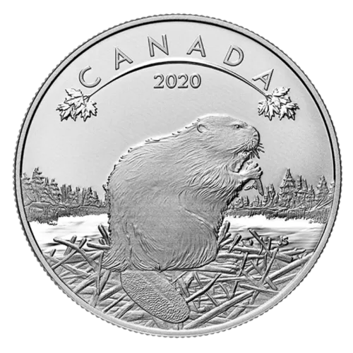 2020 Canadian $10 O Canada! Series: Beaver - 1/2 oz Fine Silver Coin
