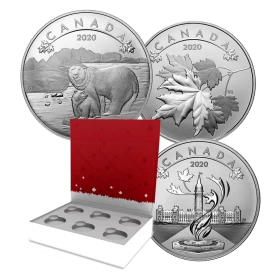 2020 Canadian $10 O Canada! Series 6-Coin Fine Silver Set - Only 3 coins inside