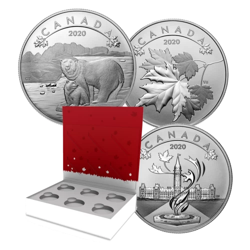 2020 Canadian $10 O Canada! Series 6-Coin Fine Silver Set - Only 3 coins inside