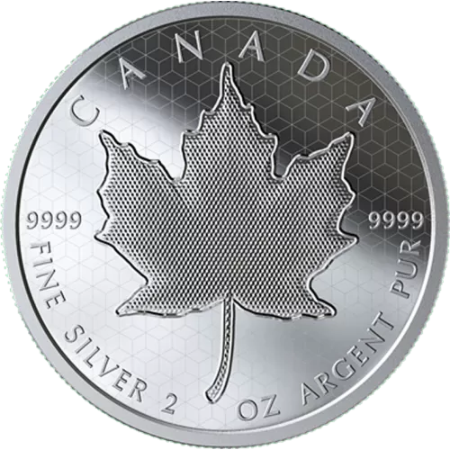 2020 Canadian $10 Pulsating Maple Leaf - 2 oz Fine Silver Coin