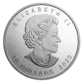 2020 Canadian $10 Pulsating Maple Leaf - 2 oz Fine Silver Coin