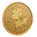 2022 Canadian $10 Everlasting Maple Leaf - 1/20 oz Pure Gold Coin - no beauty box