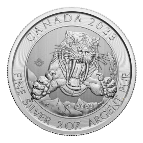 2023 Canada $10 Ice Age: Smilodon Sabre-Toothed Cat 2 oz 9999 Bullion Coin *E-TRANSFER & CANADA ONLY*