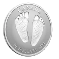 2024 Canadian $10 Welcome to the World, Baby Feet - 1/2 oz Fine Silver Coin