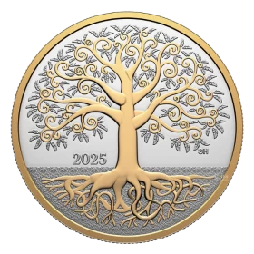 2025 Canada $10 Tree of Life - 1/2 oz Fine Silver Coin with Gold Plating