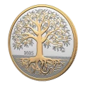 2025 Canada $10 Tree of Life - 1/2 oz Fine Silver Coin with Gold Plating