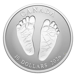 2026 Canada $10 Welcome to the World, Baby Feet - 1/2 oz Fine Silver Coin