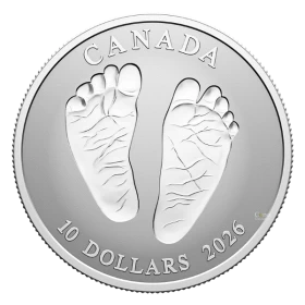 2026 Canada $10 Welcome to the World, Baby Feet - 1/2 oz Fine Silver Coin