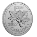 2022 Canadian 1-Cent 10th Anniversary of the Last Penny - 5 oz Fine Silver Coin