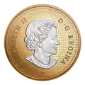 2022 Canadian 1-Cent 10th Anniversary of the Farewell to the Penny - 5 oz Fine Silver Reverse Gold-Plated Coin