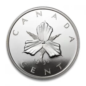 2024 Canada 1-Cent Lost Designs from the Archives: Emanuel Hahn's Trillium 2 oz Fine Silver Coin *Masters Club Exclusive*