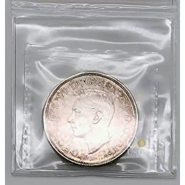 1937 DOUBLE HP Canada $1 Voyageur Silver Dollar Coin ICCS Graded MS-64