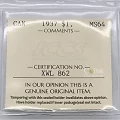 1937 Canada $1 Voyageur Silver Dollar Coin ICCS Graded MS-64