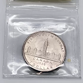 1939 Canada $1 Royal Visit Commemorative Silver Dollar Coin ICCS Graded MS-65
