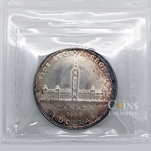 1939 Canada $1 Royal Visit Commemorative Silver Dollar Coin ICCS Graded MS-64