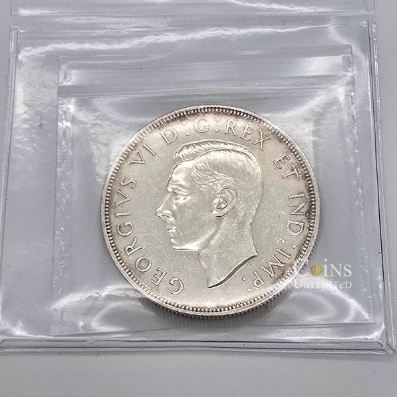 1946 Canada $1 Voyageur Silver Dollar Coin ICCS Graded MS-60