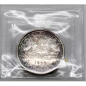 1955 Canada $1 Voyageur Silver Dollar ICCS Graded Coin PL-65