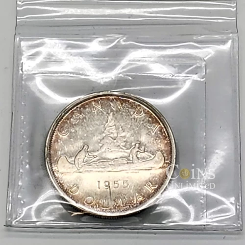 1955 ARNPRIOR Canada $1 Voyageur Silver Dollar ICCS Graded Coin PL-65