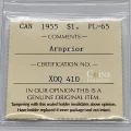 1955 ARNPRIOR Canada $1 Voyageur Silver Dollar ICCS Graded Coin PL-65