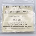 1974 (1874-) DOUBLE YOKE #3 Canada $1 Winnipeg Centennial Dollar Coin ICCS Graded PL-66