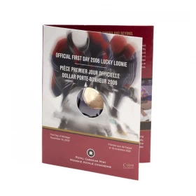 2006 Canada $1 First Day of Mintage: Olympic Lucky Loonie Dollar Coin 