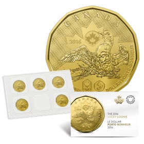 2016 Canadian $1 Olympic Lucky Loonie 5-Coin Circulation Pack