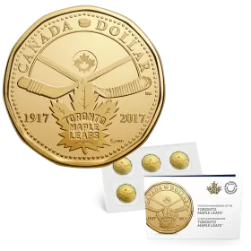 2017 (1917-) Canadian $1 Toronto Maple Leafs 5-Coin Circulation Pack