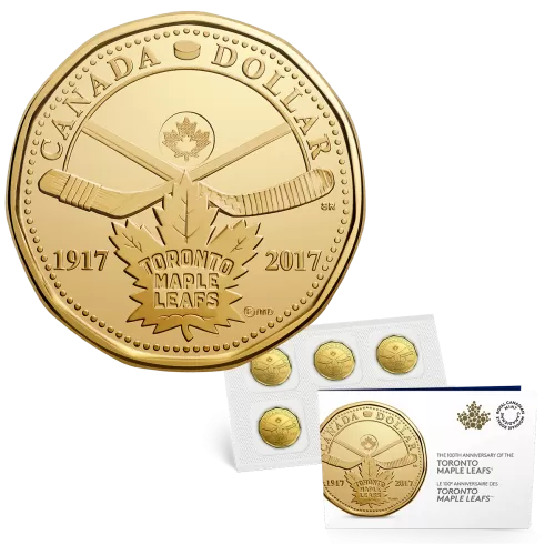 2017 (1917-) Canadian $1 Toronto Maple Leafs 5-Coin Circulation Pack