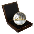 2018 Canadian $1 The Voyageur Dollar - 1 Kilo 99.99% Fine Silver Coin - light tarnishing around the frosting