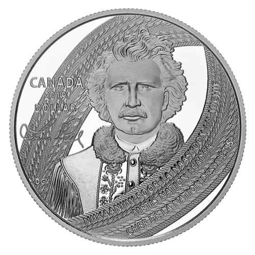 2019 Canadian $1 Louis Riel: Father of Manitoba Proof Silver Coin (Special Edition)