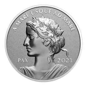 2021 Canadian $1 Lady Peace PAX Proof Silver Dollar Coin-minor spot in front of ear