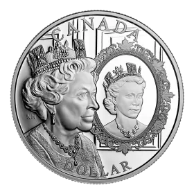2022 Canadian $1 The Platinum Jubilee of Her Majesty Queen Elizabeth II - Special Edition Fine Silver Coin
