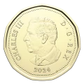 2024 Canada $1 Birth of L. M. Montgomery 150th Anniversary Non-colourized Loonie Special Wrap Coin Roll
