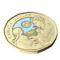 2024 Canada $1 Birth of L. M. Montgomery 150th Anniversary Colourized Loonie Coin (Brilliant Uncirculated)