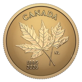 2026 (1996-) Canada $1 30th Anniversary of Canada’s Arboreal Emblem - 0.5 g Pure Gold Coin