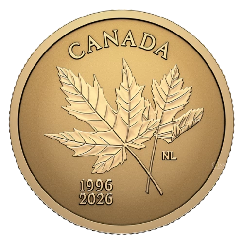 2026 (1996-) Canada $1 30th Anniversary of Canada’s Arboreal Emblem - 0.5 g Pure Gold Coin