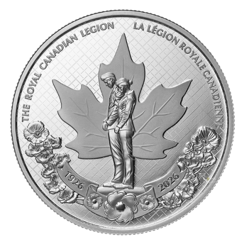 2026 Canada $1 100th Anniversary of The Royal Canadian Legion - 3/4 oz Fine Silver Proof Dollar Coin