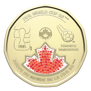 2026 Canada $1 FIFA World Cup 2026ᵀᴹ Colourized Loonie Coin (Brilliant Uncirculated)